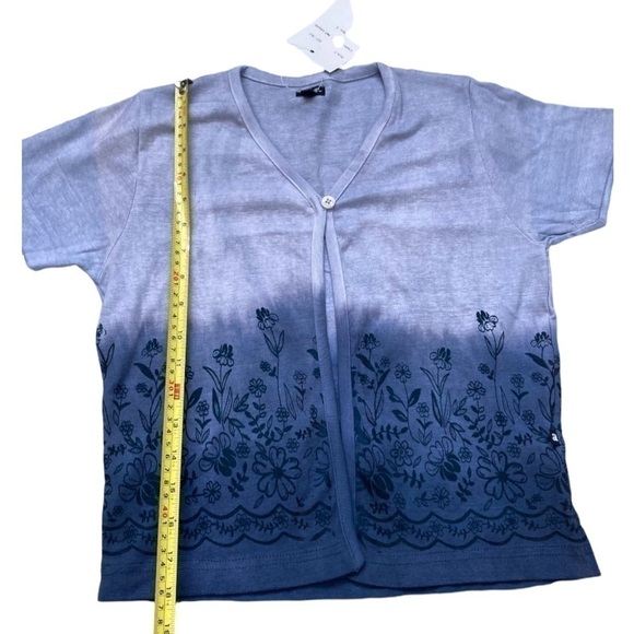 vintage NWT ombré floral single button cardigan 90’s Y2K - Picture 3 of 7